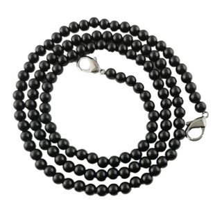 包包肩带链子黑色串珍珠带子斜挎单肩带替换手机链小蜜蜂扩音器链