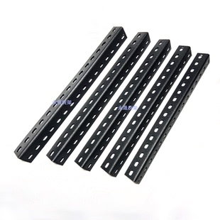 三角钢黑色三角铁货架三角架支撑架置物架角钢条立柱定制磨砂黑