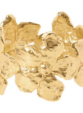 Wens花神系列繁花立体金属戒指