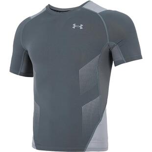 UA安德玛男T恤紧身衣男士速干衣HeatGear健身训练服春季运动短袖
