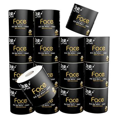 face4层有芯卷纸洁柔实惠装