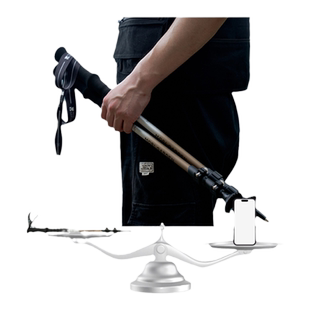 牧高笛户外外锁登山杖男女款徒步手杖超轻铝合金伸缩征途拐杖儿童