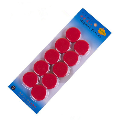 教学用品办公磁贴彩色圆形吸磁扣