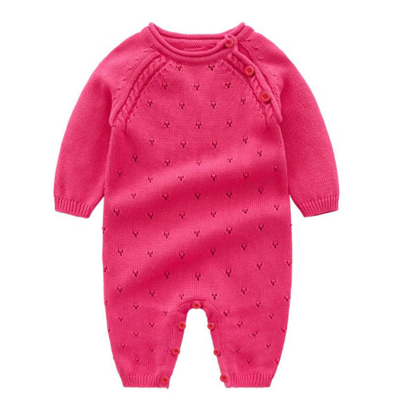 针织秋季保暖婴幼儿爬服连体衣