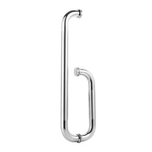 304不锈钢浴室玻璃门拉手L型移门拉手淋浴房把手卫生间铜芯拉手