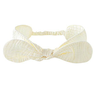 汤尼倍儿新生儿发带夏季婴儿护囟门帽子纯棉纱布宝宝甜美发饰头带