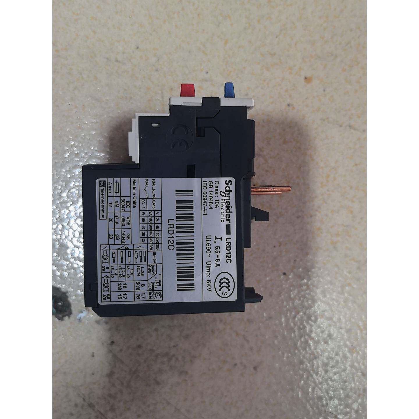 〔议价-可维修〕热过载继电器 LRD12C 5.5A 库存剩余 还