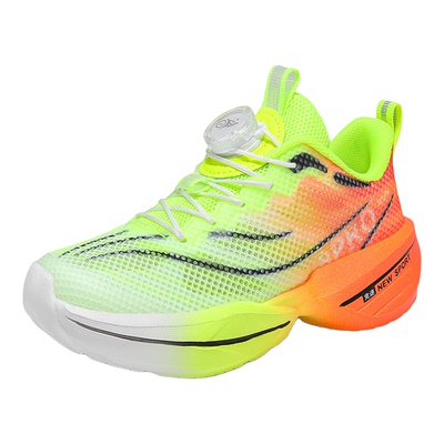 儿童运动鞋男童跑步鞋2026夏季新款中大童男孩单网鞋纽扣软底网眼