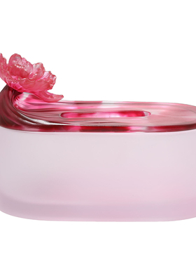 古东东琉璃牡丹花蕊装饰纸巾盒