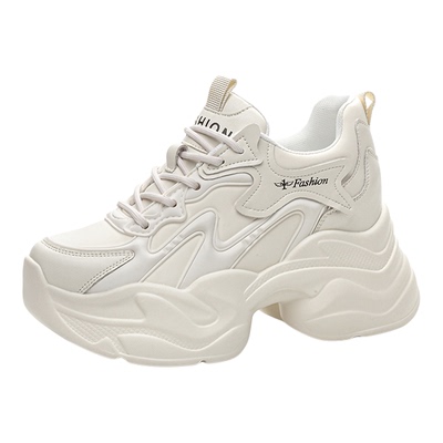 真皮牛皮透气轻软百搭9cm老爹鞋