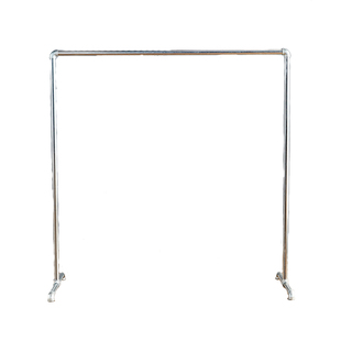 加粗加厚加长钢管晾衣架挂衣架服装单杆落地晾衣杆不生锈晒被地摊