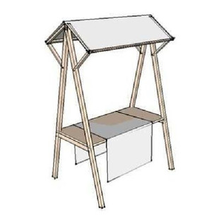 市集夜市摆摊架子集市摊位木质活动棚架定制户外创意小吃车展示架