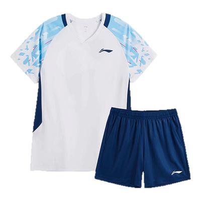 李宁羽毛球服速干套装透气运动服