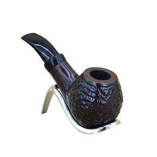 实木烟斗男士手工烟锅老式便携黑檀木旱烟斗烟丝配件过滤烟具