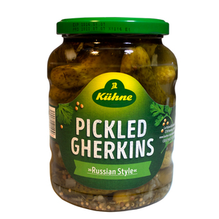 冠利俄式酸黄瓜670g 德国进口俄罗斯风味腌制小青瓜罐头汉堡配菜