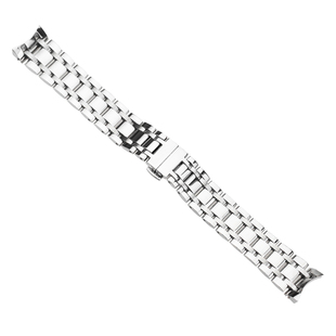 适用天梭女表表带配件1853女款杜鲁尔T099心媛手表钢带表链蝴蝶扣