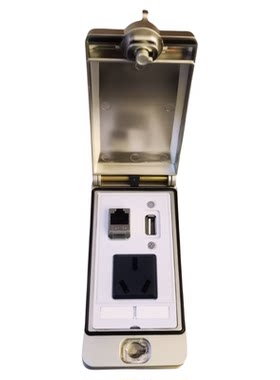 富崎FUZUKI金属铠甲KJ118前置接口面板机床工业插座电源网口USB