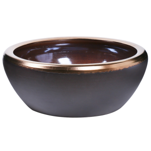 景德镇陶瓷金鱼缸养乌龟水浅睡碗莲荷花艺盆桌面大号客厅紫砂装饰