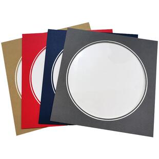 剪纸相框装裱创意中式简易框卡纸挂墙手绘画画学生教室装饰a4框圆