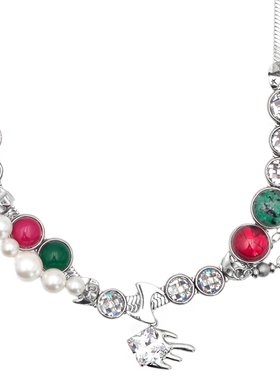 圣诞礼分裂生长原创多巴胺锁骨链