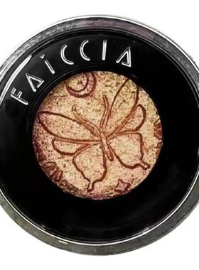蓝色爆闪 烟熏变色龙！FAICCIA单色眼影偏光紫色亮片眼头提亮细闪