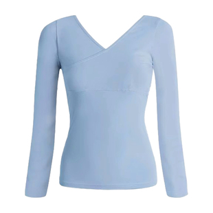 舞蹈服芭蕾舞现代舞上衣女新款中国舞秋冬艺考形体体操服练功长袖