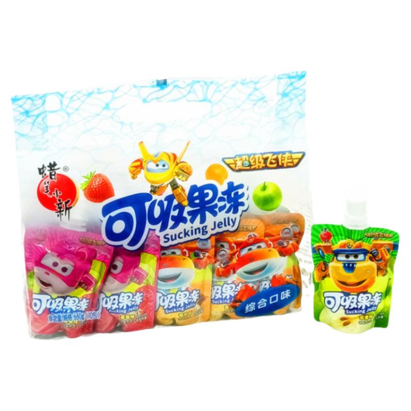 蜡笔小新吸吸冻可吸果冻680g袋装10小包混搭吸的冻零食包超级飞侠