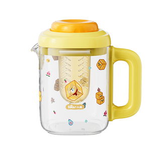 小熊耐高温冷水壶玻璃凉水壶家用储水冰箱冷泡壶泡茶大容量高硼硅