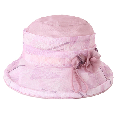 桑蚕丝轻薄透气时尚新款防晒帽子