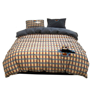 床上四件套床单款A类纯棉全棉2025新款磨毛床笠款床品高质量被套