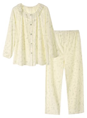 快乐屋月子服春季产后孕妇睡衣2026新款针织可哺乳家居服套装长袖
