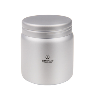 SILVERANT/银蚁纯钛茶叶罐储茶钛罐旅行便携户外钛合金轻便小罐子
