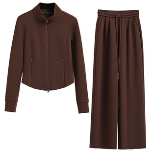 温柔高知穿搭套装女2026春超火韩系减龄一整套运动卫衣休闲两件套