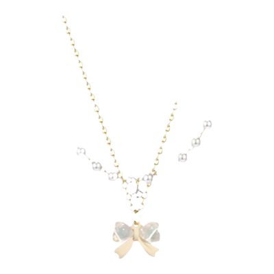 珍珠款双层叠戴项链女