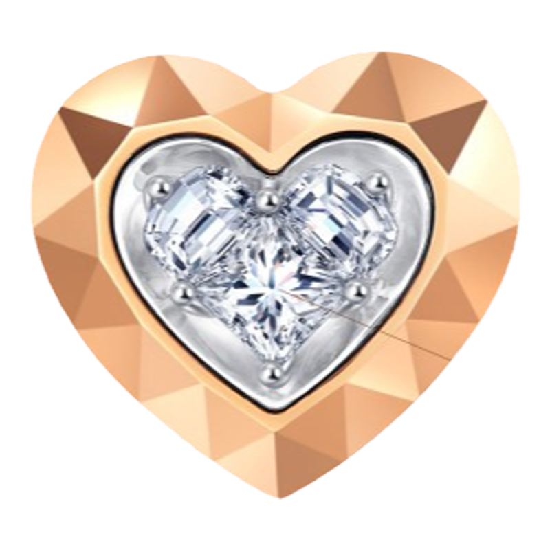 周生生LadyHeart钻石耳钉