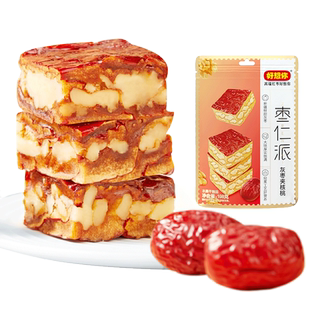 【百补】好想你枣仁派新疆灰红枣夹核桃仁红小派健康软糯零食代餐