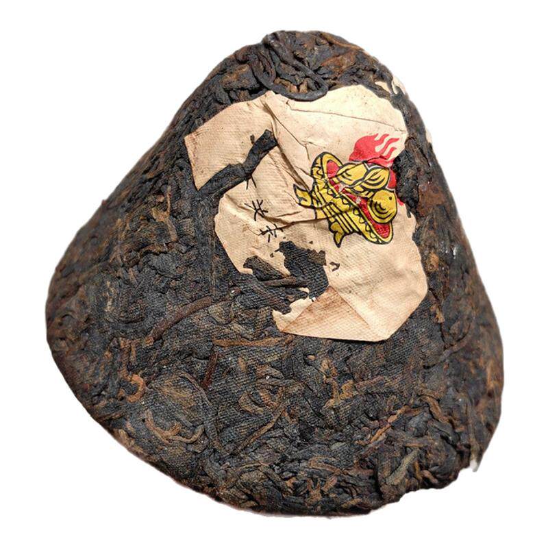 90年代云南紧茶宝焰沱陈年普洱茶生茶纯干仓普洱茶蘑菇班禅沱