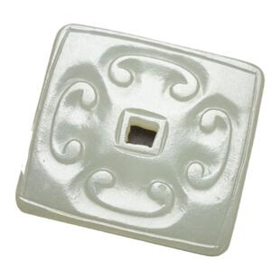 清代和田玉羊脂玉双面雕祥云纹如意纹玉佩天然玉石古玉吊坠挂件