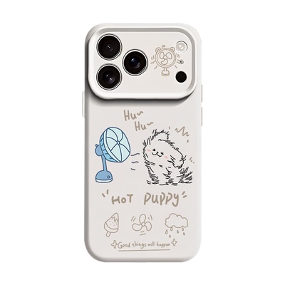 风扇猫狗适用苹果18情侣手机壳iPhone17promax磁吸16plus新款15情侣款14一对13小众12高级感x液态硅胶男女air