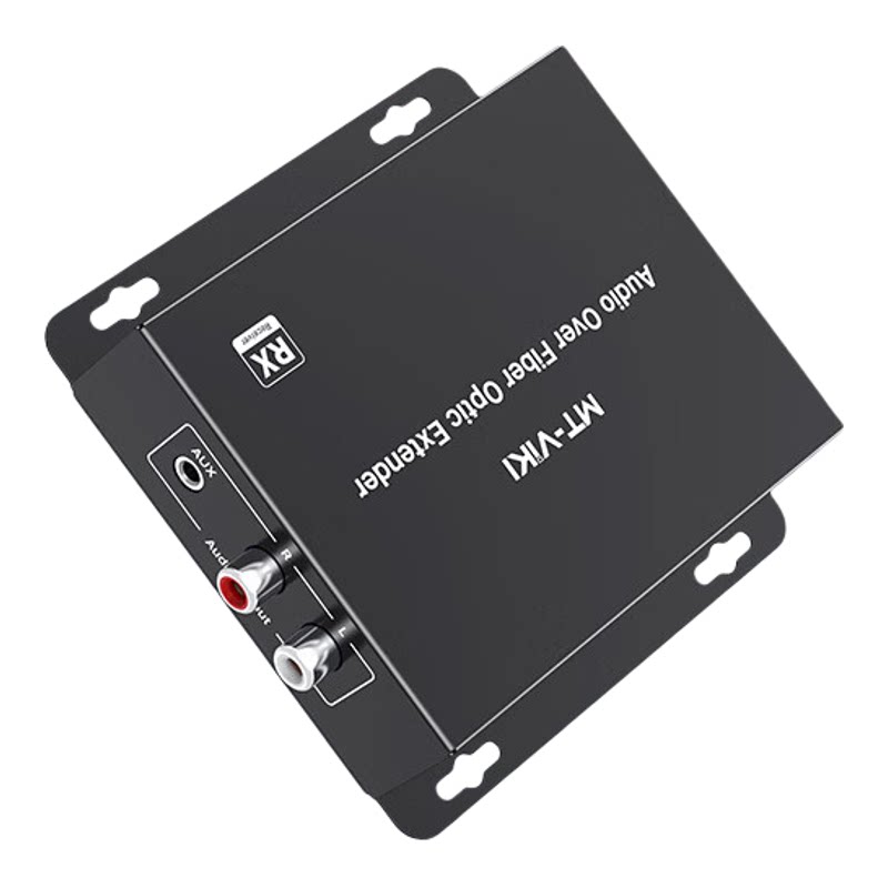 迈拓维矩MT-EA2 音频光纤延长器广播级SC光纤收发器转换器3.5m/双莲花转音频光纤传输器20KM光端机一对