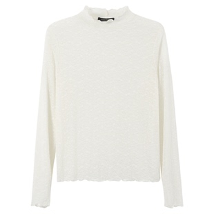 bbfer本依凡冬亲肤舒适白色半高领长袖针织衫打底衫内搭女0055