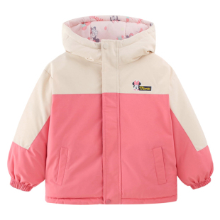 迪士尼2026冬装新款儿童双面穿羽绒服男女童户外冬季外套90白鸭绒