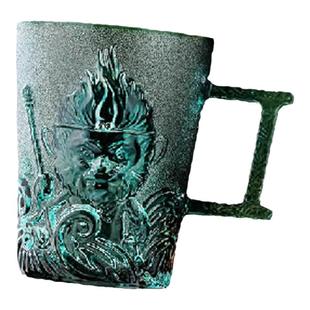 悟空水杯玻璃杯创意高颜值磨砂黑家用喝水咖啡杯果汁大圣牛奶杯子