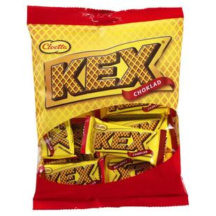 现货/直邮瑞典进口传统老牌cloetta巧克力威化夹心KEX饼干袋装