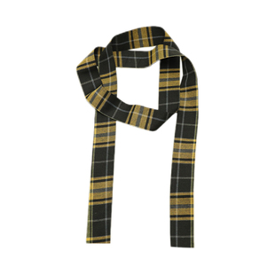 美式复古y2k黄色格纹腰带女辣妹风长款系脖丝巾裙子牛仔裤带配饰