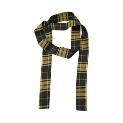 美式复古y2k黄色格纹腰带女