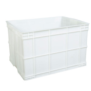 白色周转箱食品箱子长方形养龟养鱼缸带盖食品级原料收纳储物浅盘