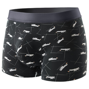 帕兰朵青少年内裤男生初高中生纯棉发育期四角裤男孩大童平角短裤