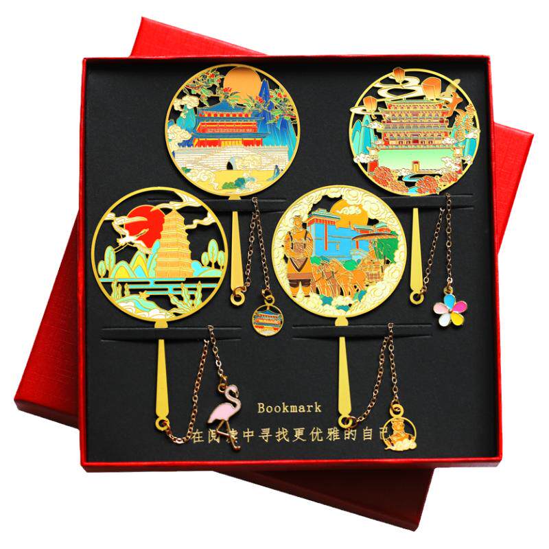 西安钟楼兵马俑书签文创纪念品