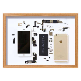 iPhone手机拆机装裱框oppo分解华为挂墙展示框中空拆解带卡纸相框
